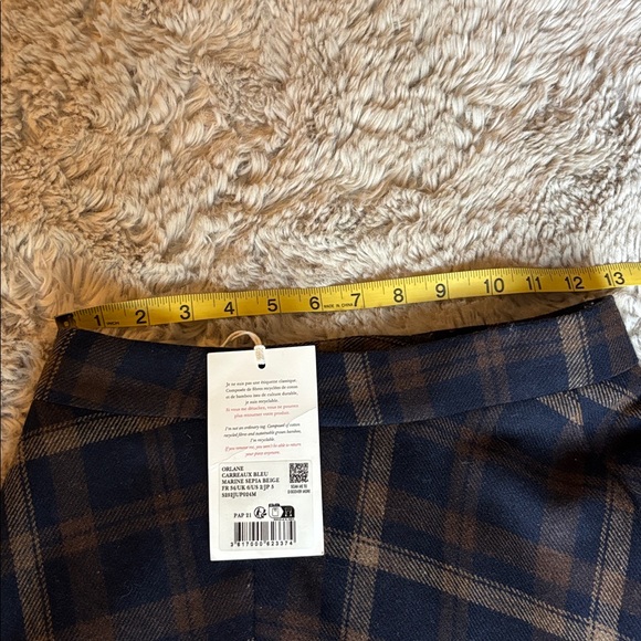 Sezane Orlane Plaid Skirt RARE - Picture 5 of 7